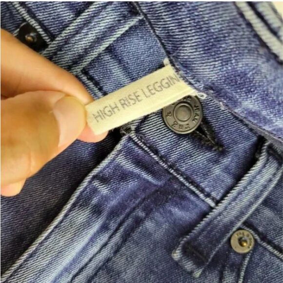 Rag & Bone Women Blue 9 High Rise Skinny Leggings Jeans Size 25 - Picture 9 of 11